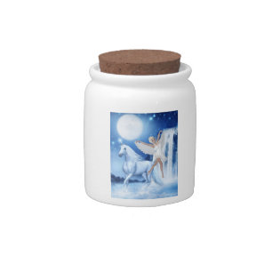 Sky Faerie Asparas and Unicorn Candy Jar