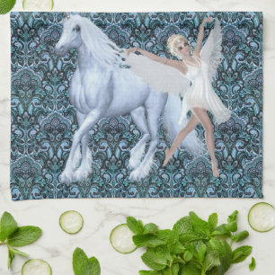Sky Faerie Asparas and Unicorn Towel