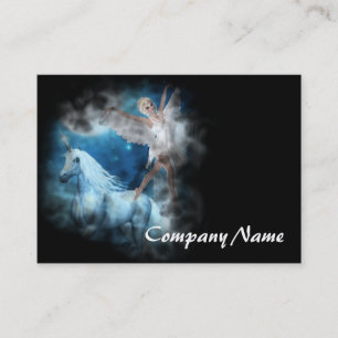 Sky Faerie Asparas and Unicorn Vignette Business Card