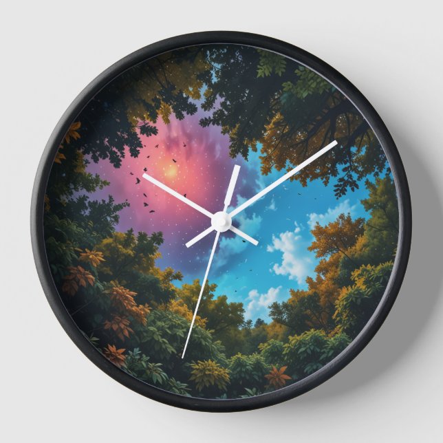 Sky fall Wall Clock (Front)