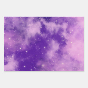 Sky Fan Gift, Explorers Of Sky, Space Decoration Wrapping Paper Sheets