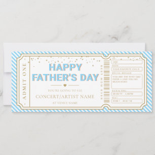 Sky Father's Day Concert Ticket Gift Voucher Card