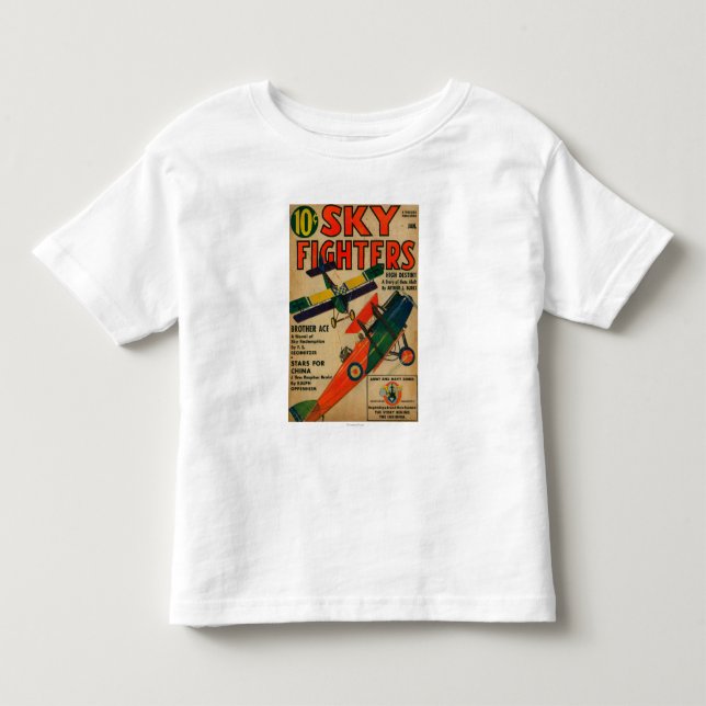 Sky Fighters Magazine Cover Toddler T-shirt (Front)
