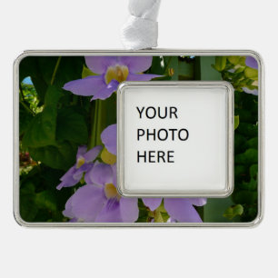 Sky Flower Vine Tropical Purple Floral Christmas Ornament