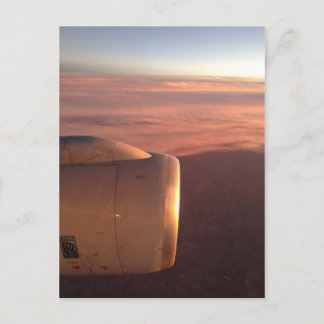 Sky from a plane 8 postcard