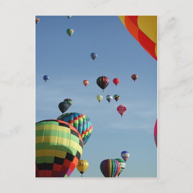 Sky full of hot air balloons postcard (Front)