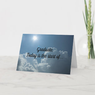 Sky Graduation Greeting Card