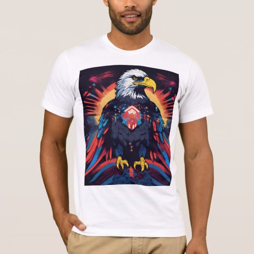 Sky Guardian Shelling Eagle T_Shirt