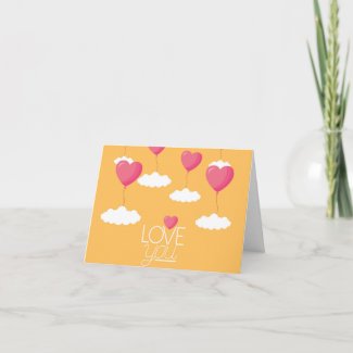Sky Hearts Valentine's Day Card