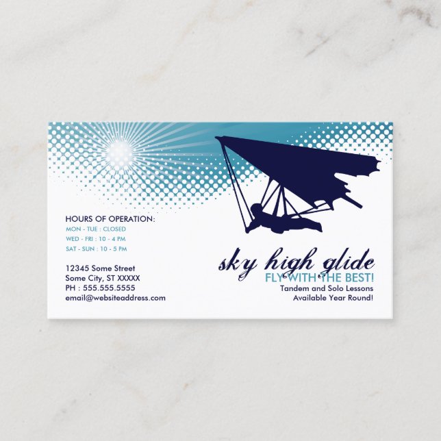 sky high glide business card (Front)
