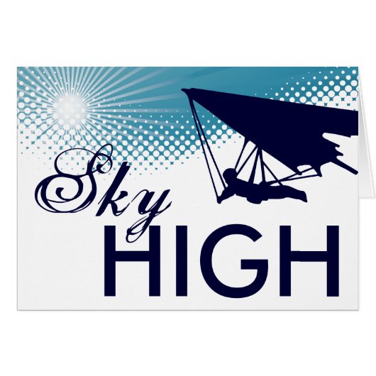 sky high hang gliding cards (Front Horizontal)