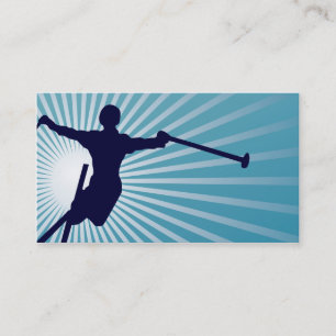 sky high skiing business card