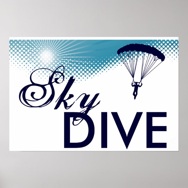 sky high skydive poster (Front)