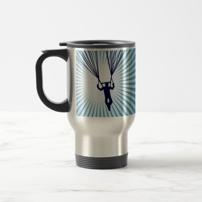 sky high skydiving travel mug (Left)