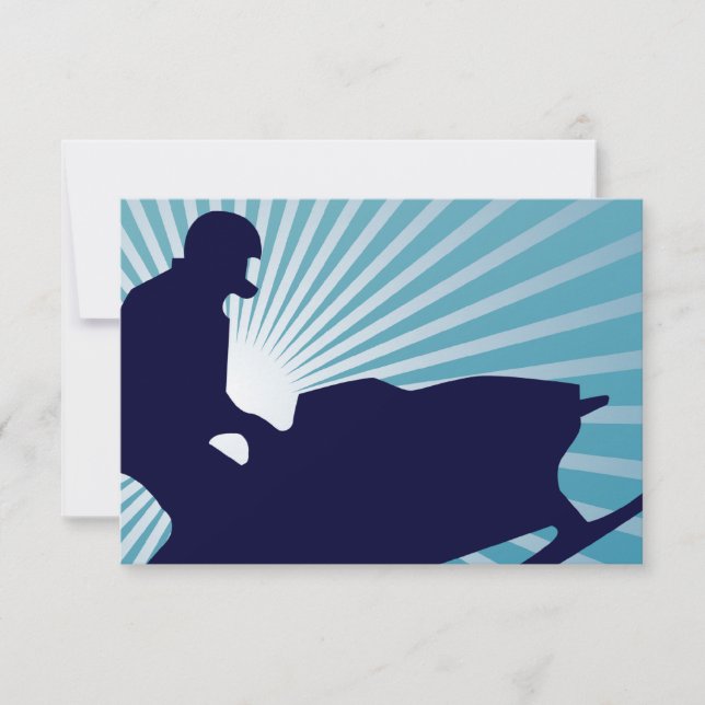 sky high snowmobiler invitation (Front)