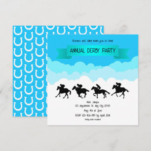 Sky High Sprints Annual Derby Party Invitation