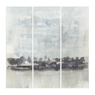 Sky Horizon - Neutral Colors Triptych