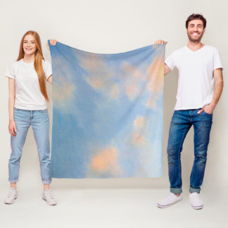 Sky Hue Sky, Fleece Blanket, Medium 50" x 60"