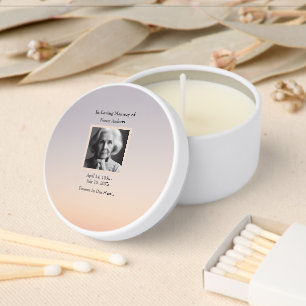 Sky In Loving Memory Funeral Memorial Keepsake  Mini Candle Favors