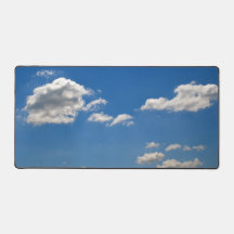 Sky is blue and white clouds are passing by