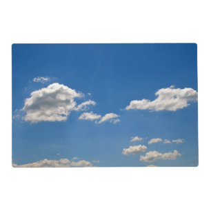 Sky is blue and white clouds are passing by placemat