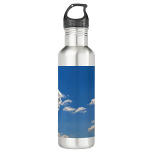 Sky is blue and white clouds are passing by  stainless steel water bottle