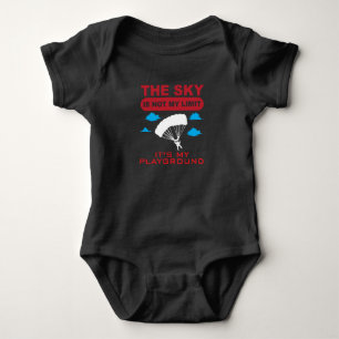 Sky Is Not My Limit Skydiver Skydiving Baby Bodysuit