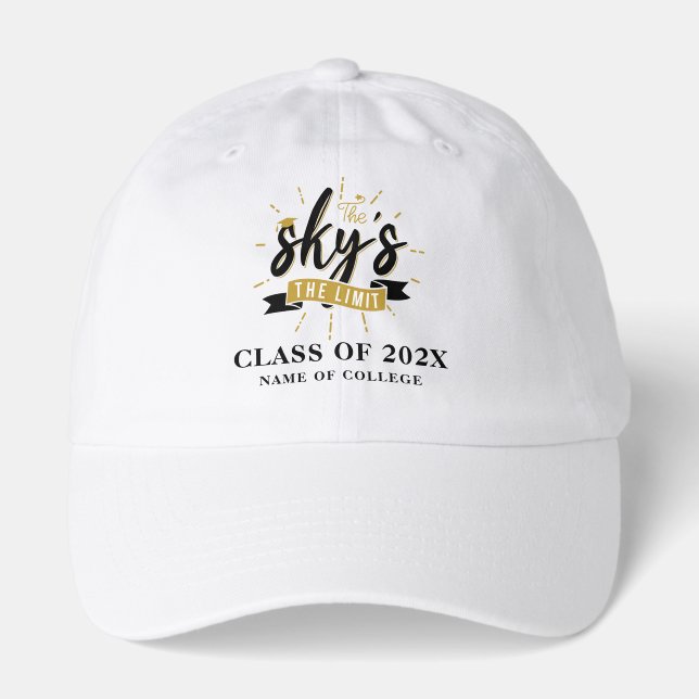 Sky is The Limit  Class of 2026 Graduation Swag Hat (Front)