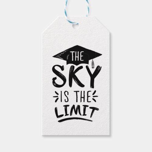 Sky is the Limit Clever Graduation Captions Cute Gift Tags