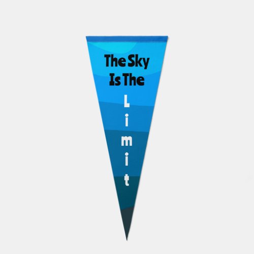 Sky Is The Limit Pennant Flag