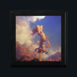 Sky Keepsake Box<br><div class="desc">A maiden stands on a mountain enjoying the beauty of the sky.</div>