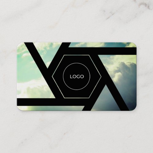 Sky lens abstract professional  business card