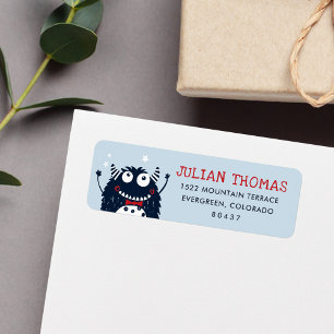 Sky Little Monster Return Address Label