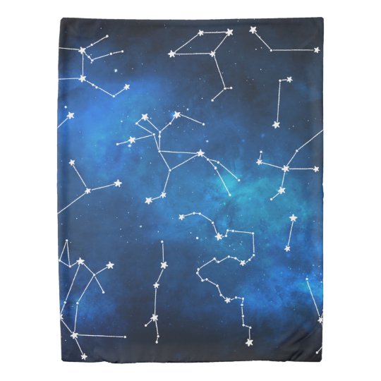 Sky Map Constellation Astronomy Lover Duvet Cover Zazzle Com