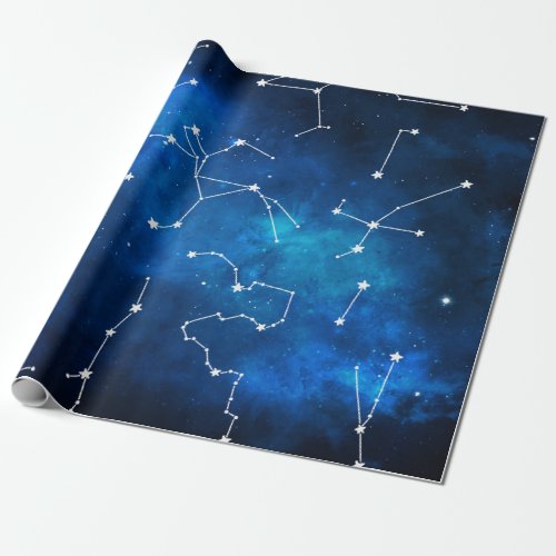 Sky Map Constellation Astronomy Lover Wrapping Paper