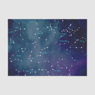 Sky Map Constellations Astronomy Tissue Paper