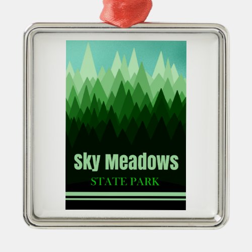 Sky Meadows State Park Virginia Forest Metal Ornament