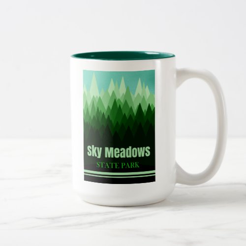 Sky Meadows State Park Virginia Forest Two_Tone Coffee Mug