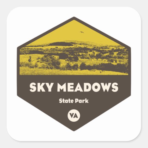 Sky Meadows State Park Virginia Square Sticker