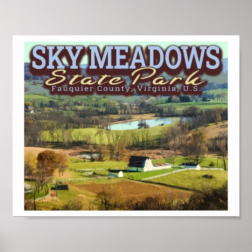 SKY MEADOWS _ VIRGINIA POSTER