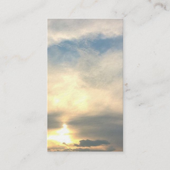 Sky Mystical Lightworker Spiritual Business Cards (Front)