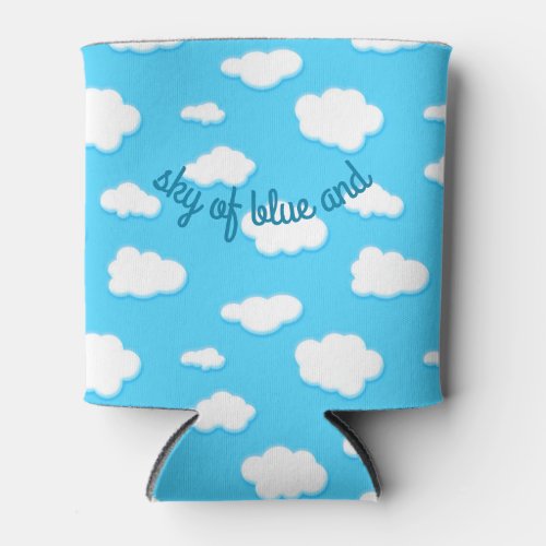 sky of blue and fluffy white clouds _ drink cooler
