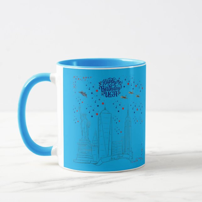 Sky of Liberty Flames azure Mug (Left)