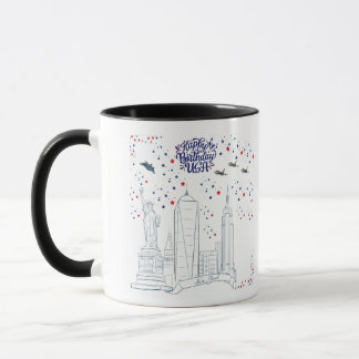 Sky of Liberty Flames black & white Mug