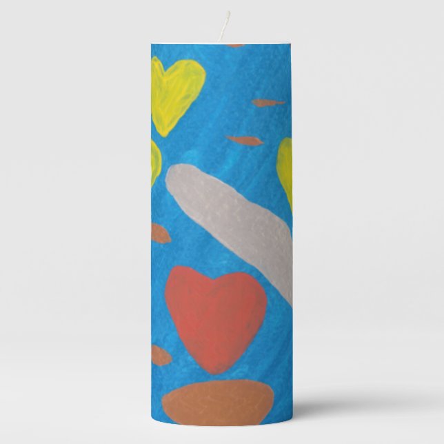 Sky of Love Pillar Candle (Front)