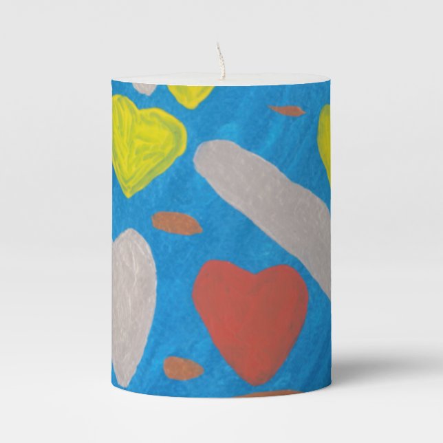 Sky of Love Pillar Candle (Front)