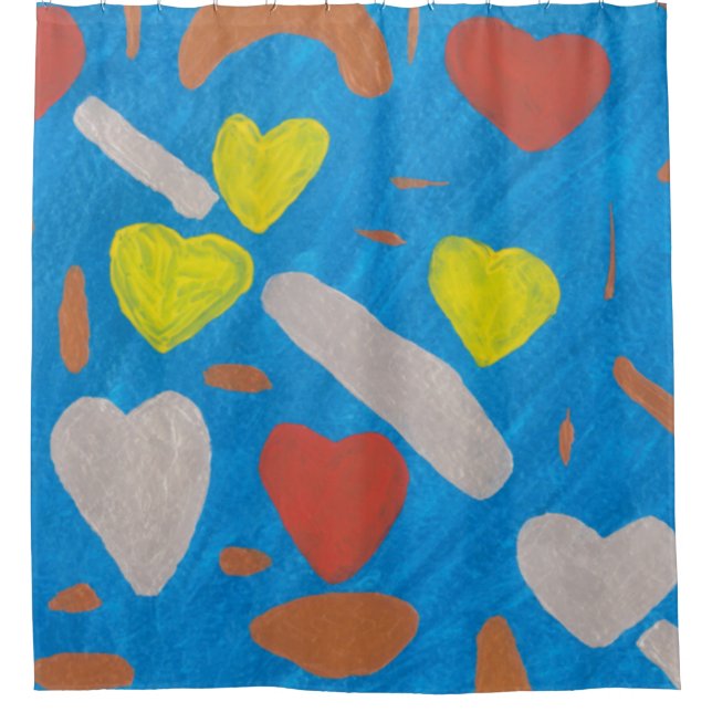 Sky of Love Shower Curtain (Front)
