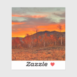 Sky on Fire Vinyl Sticker
