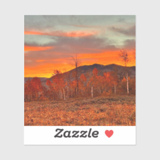 Sky on Fire Vinyl Sticker