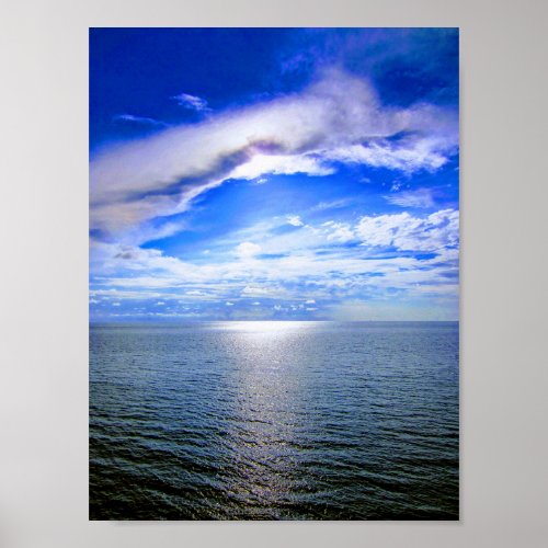 Sky over Ocean Poster